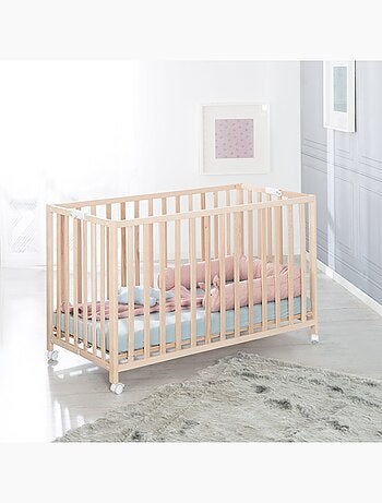 Lit bébé pliant avec roulettes et hauteur réglable 'Roba Fold Up'