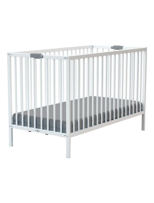 Lit bébé pliant en bois avec matelas - Kiabi