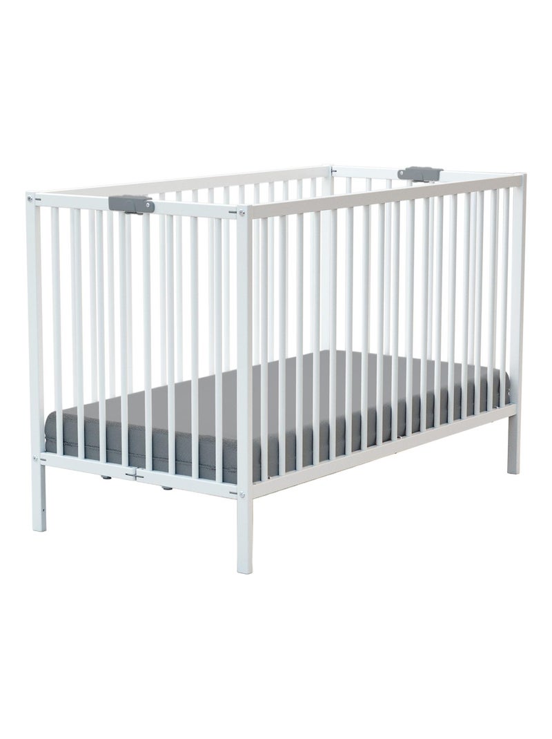 Lit bébé pliant en bois FLEX Blanc - Kiabi