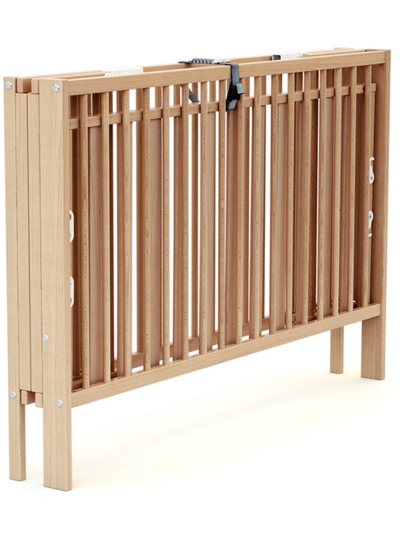 Lit bébé pliant en bois foldo Beige clair - Kiabi