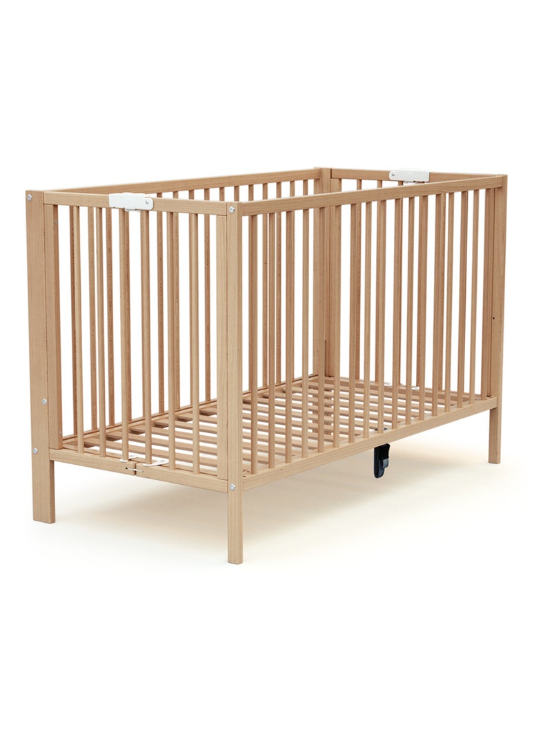 Lit bébé pliant en bois foldo Beige clair - Kiabi
