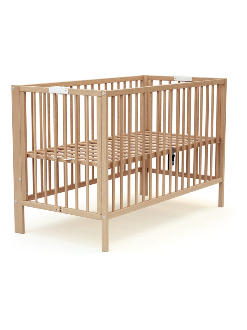 Lit bébé pliant en bois foldo Beige clair - Kiabi