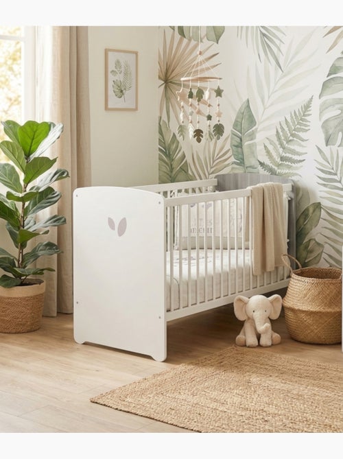 Lit bébé sérigraphié en bois - BABYPRICE - Kiabi