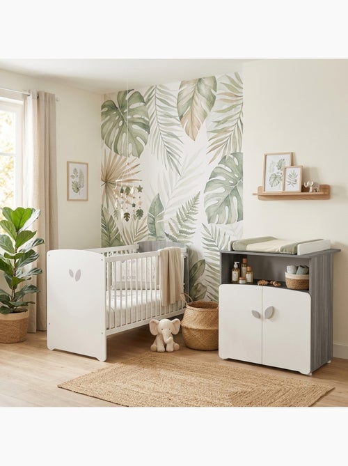Lit bébé sérigraphié en bois - BABYPRICE - Kiabi