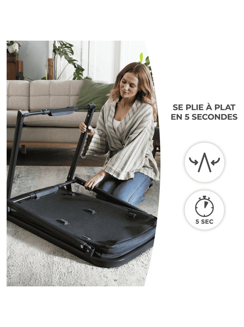 Lit bébé sofi modèle pratique et confortable Gris - Kiabi