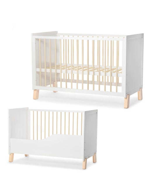 Lit bebe sommier reglable design moderne - Kiabi