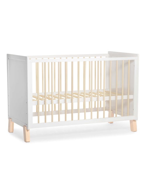 Lit bebe sommier reglable design moderne - Kiabi