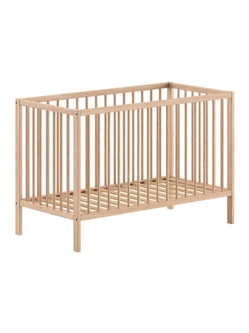 Lit bébé sommier réglable en hauteur hêtre massif naturel PAOLA - Kiabi Lit bébé sommier réglable en hauteur hêtre massif naturel PAOLA - Kiabi
