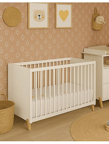 Lit bébé sur pieds en bois - BABYPRICE