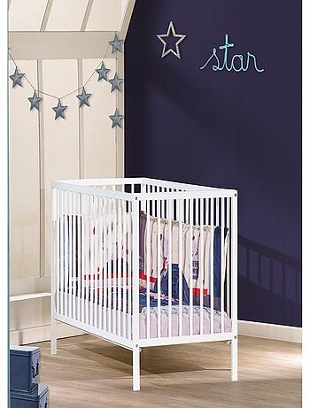 Lit bébé tout barreaux en bois - BABYPRICE