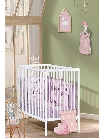 Lit bébé tout barreaux en bois - BABYPRICE