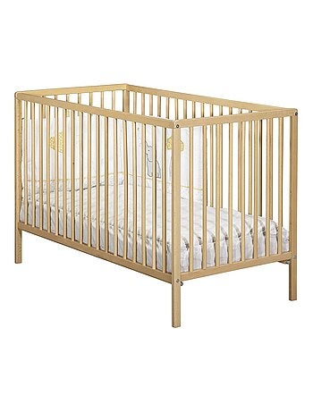Lit bébé tout barreaux en bois - BABYPRICE