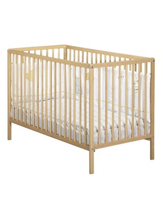 Lit bébé tout barreaux en bois -