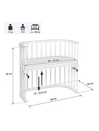 Lit berceau Cododo avec matelas - BabyBay Original