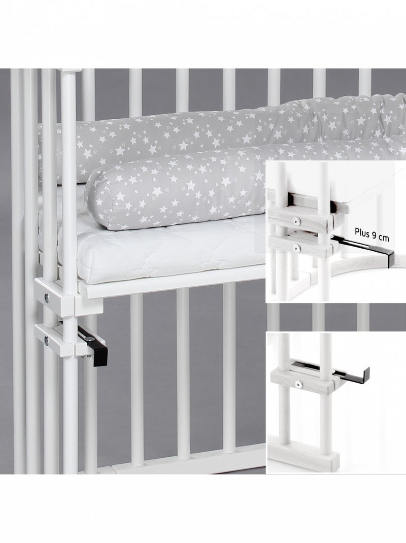 Lit berceau Cododo avec matelas - BabyBay Original Blanc - Kiabi