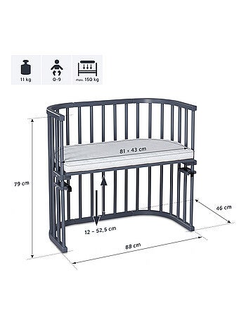 Lit berceau Cododo avec matelas - BabyBay Original