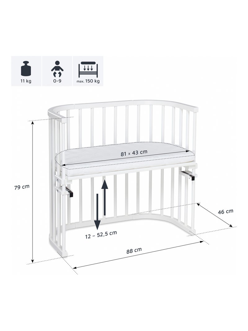 Lit berceau Cododo avec matelas - BabyBay Original Bleu Gris anthracite Bleu - Kiabi