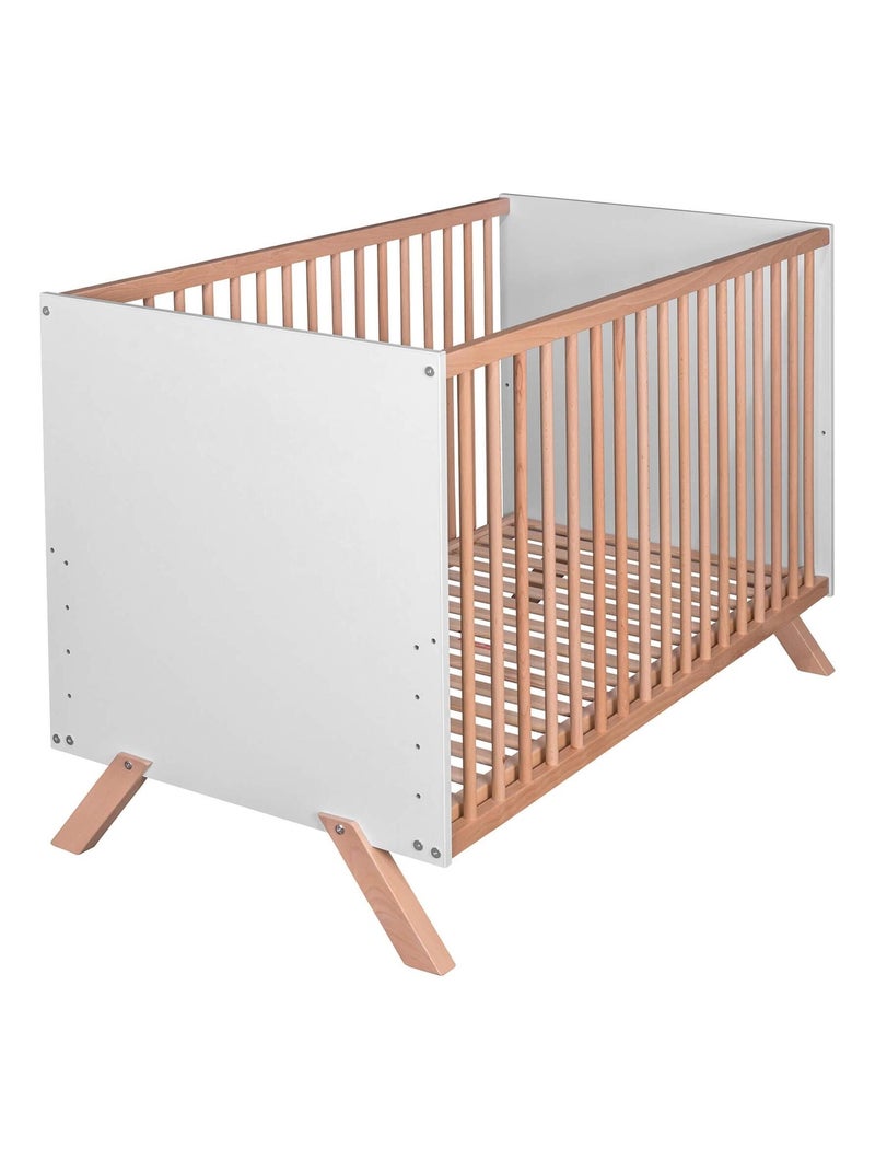 Lit bois style scandinave Blanc - Kiabi