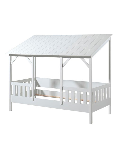 Lit cabane avec toit - Kiabi