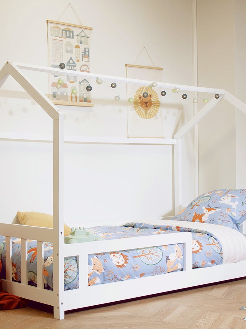 Lit cabane blanc 90x190 Blanc - Kiabi