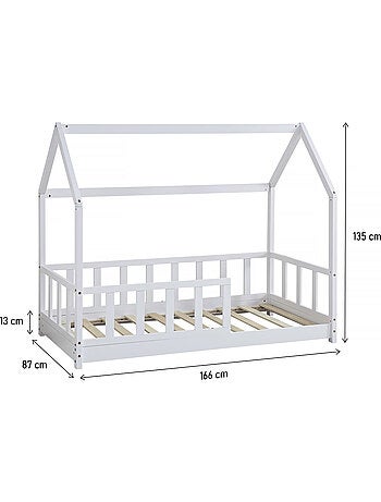 Lit cabane en bois "Charlotte