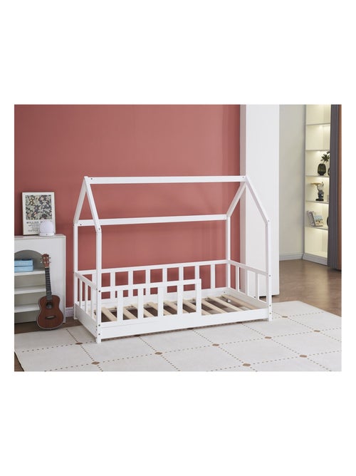 Lit cabane en bois "Charlotte" - Kiabi