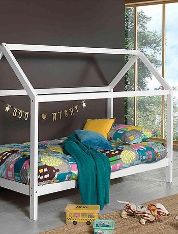 Lit cabane en bois massif