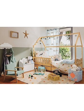 Lit cabane enfant 2 tiroirs BOSCO