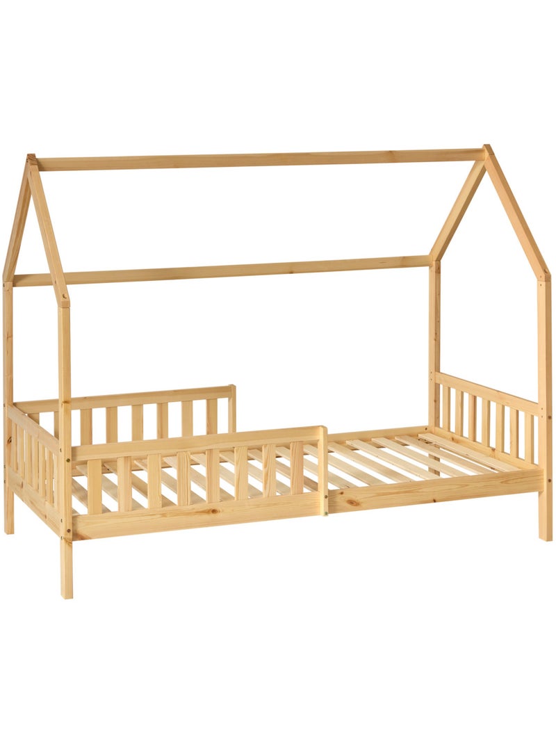 Lit cabane enfant 2 tiroirs BOSCO Beige - Kiabi
