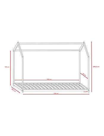 Lit Cabane Enfant Bella, 180x80cm
