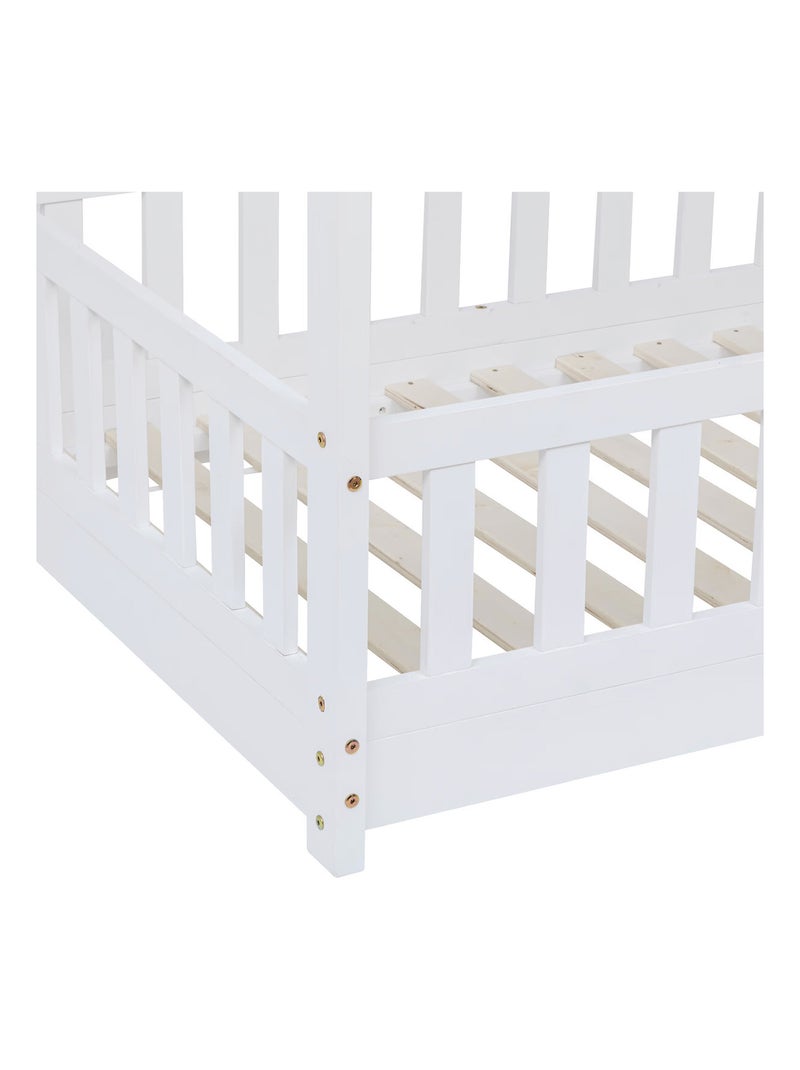 Lit cabane enfant Blanc - Kiabi