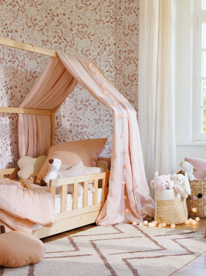 Lit cabane enfant Bois naturel - Kiabi