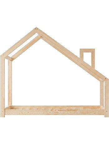 Lit cabane enfant dms 90×180 cm pin massif