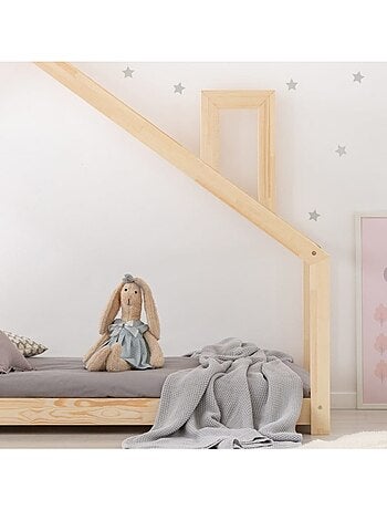 Lit cabane enfant dms 90×180 cm pin massif