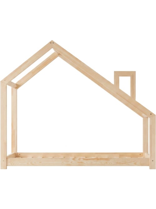 Lit cabane enfant dms 90×180 cm pin massif - Kiabi