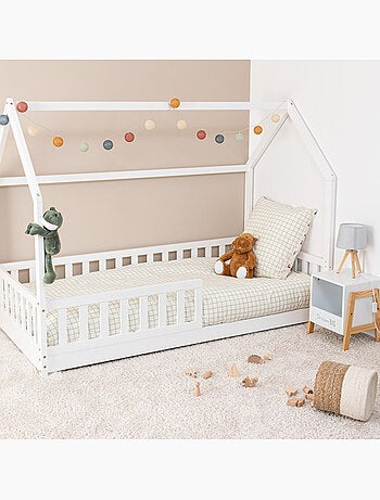 Lit cabane enfant en bois de pin BOSCO