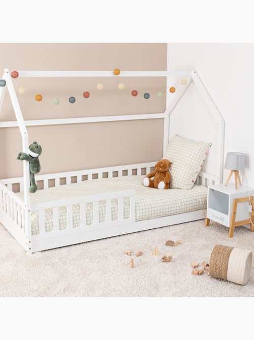 Lit cabane enfant en bois de pin BOSCO - Kiabi