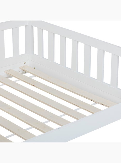 Lit cabane enfant en bois de pin BOSCO - Kiabi