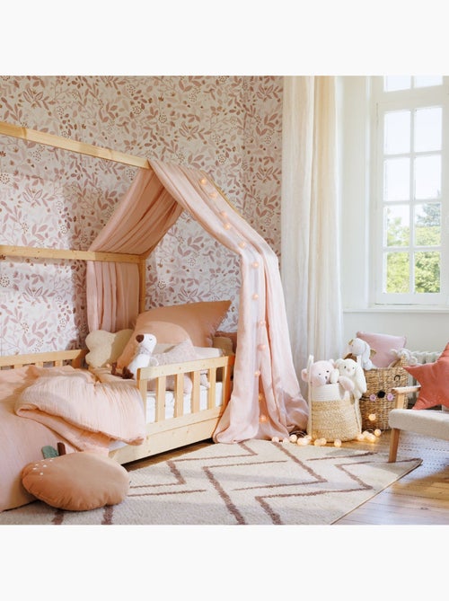 Lit cabane enfant en bois de pin BOSCO - Kiabi
