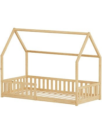 Lit cabane enfant en bois de pin