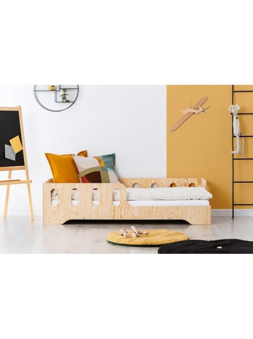Lit cabane enfant kiki 1 p 70×140 cm contreplaqué - Kiabi