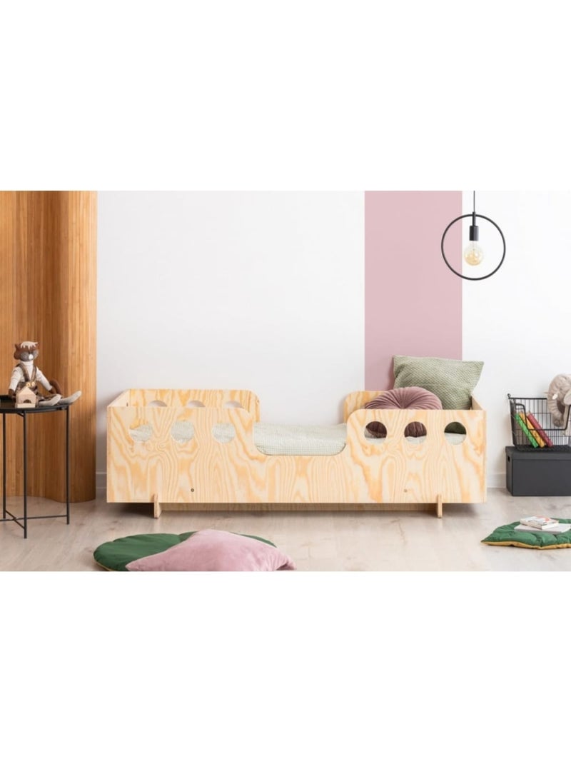 Lit cabane enfant kiki 15 90×140 cm contreplaqué Beige - Kiabi
