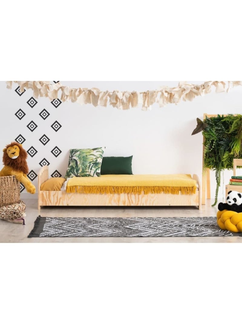 Lit cabane enfant kiki 18 80×160 cm contreplaqué Beige - Kiabi