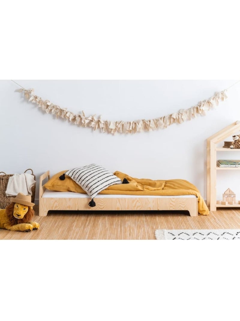 Lit cabane enfant kiki 2 90×140 cm contreplaqué Beige - Kiabi