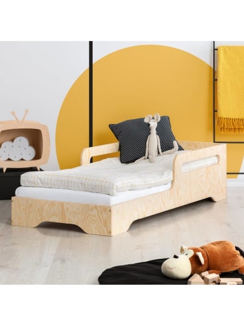 Lit cabane enfant kiki 3 70×160 cm contreplaqué - Kiabi