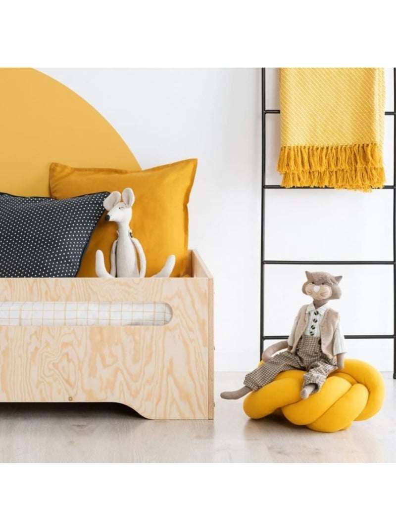 Lit cabane enfant kiki 3 70×160 cm contreplaqué Beige - Kiabi