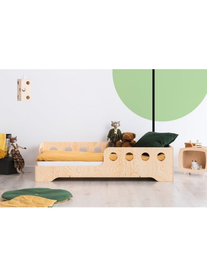 Lit cabane enfant kiki 5 l 80×180 cm contreplaqué Beige - Kiabi