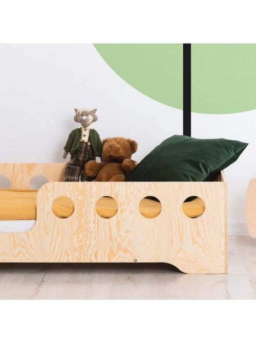 Lit cabane enfant kiki 5 l 80×180 cm contreplaqué - Kiabi