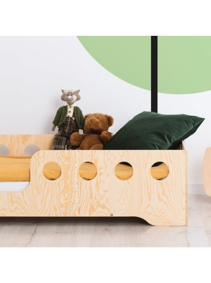 Lit cabane enfant kiki 5 l 80×180 cm contreplaqué Beige - Kiabi