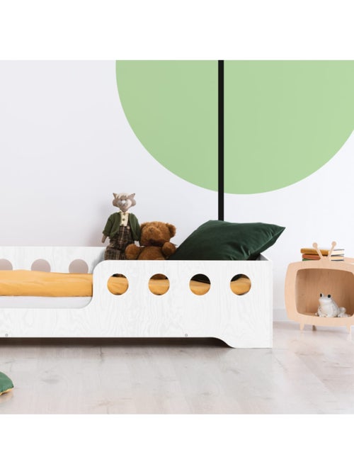 Lit cabane enfant kiki 5 l 80×180 cm contreplaqué - Kiabi